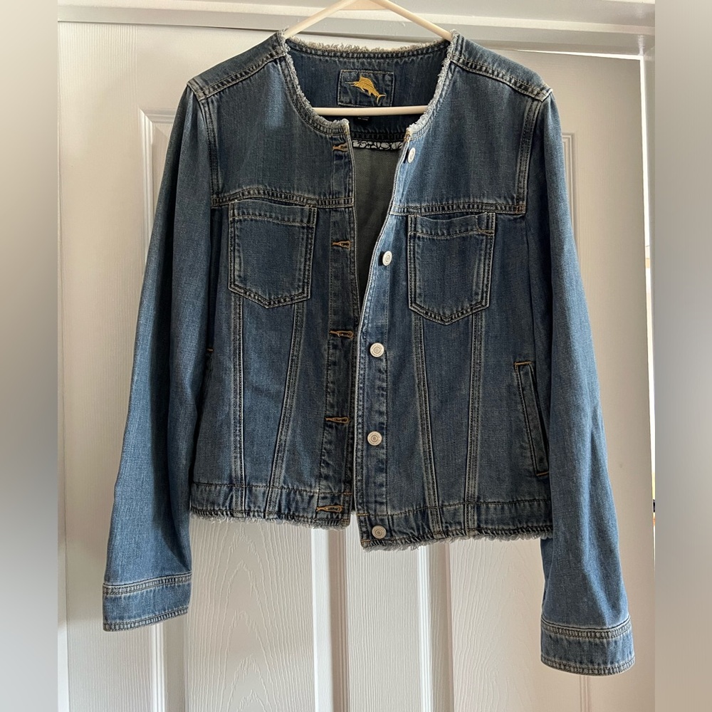 Womens Tommy Bahama Jean Jacket, size Medium. Like new!